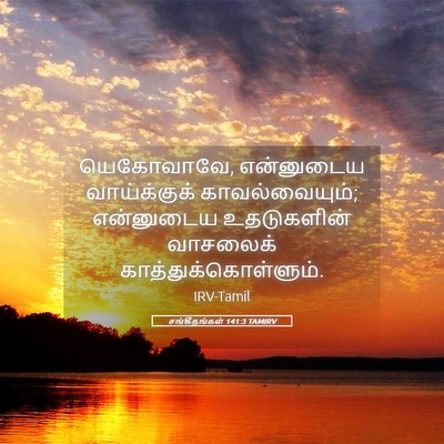 Picture 05 - சங்கீதங்கள் 141:3 TAMIRV - யெகோவாவே, - Bible Verse Picture