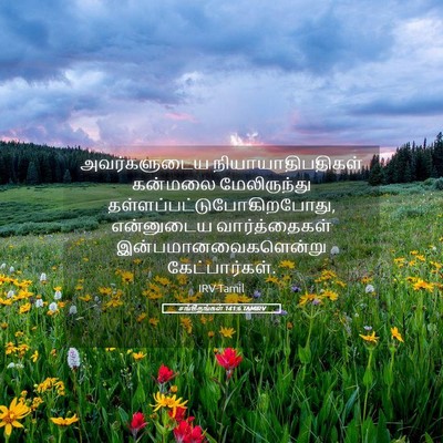 Picture 05 - சங்கீதங்கள் 141:6 TAMIRV - அவர்களுடைய - Bible Verse Picture