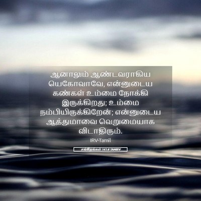 Picture 05 - சங்கீதங்கள் 141:8 TAMIRV - ஆனாலும் - Bible Verse Picture