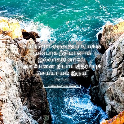 Picture 05 - சங்கீதங்கள் 143:2 TAMIRV - உயிருள்ள ஒருவனும் - Bible Verse Picture