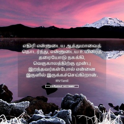 Picture 05 - சங்கீதங்கள் 143:3 TAMIRV - எதிரி என்னுடைய - Bible Verse Picture