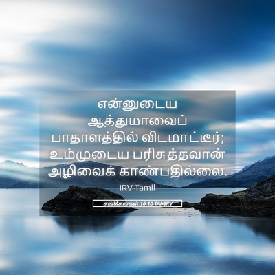 Picture 05 - சங்கீதங்கள் 16:10 TAMIRV - என்னுடைய - Bible Verse Picture