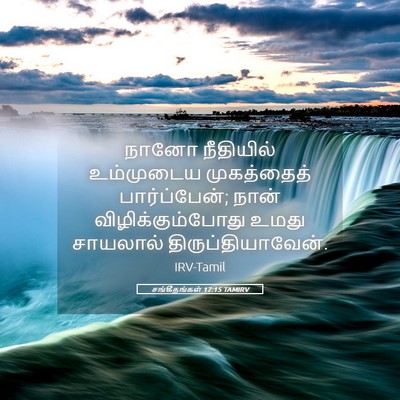 Picture 05 - சங்கீதங்கள் 17:15 TAMIRV - நானோ நீதியில் - Bible Verse Picture