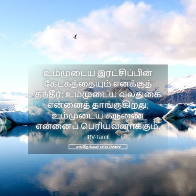 Picture 05 - சங்கீதங்கள் 18:35 TAMIRV - உம்முடைய - Bible Verse Picture