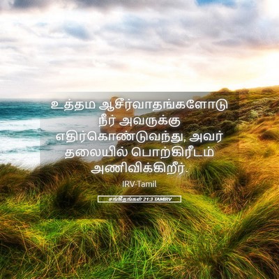 Picture 05 - சங்கீதங்கள் 21:3 TAMIRV - உத்தம - Bible Verse Picture