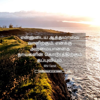 Picture 05 - சங்கீதங்கள் 22:20 TAMIRV - என்னுடைய - Bible Verse Picture