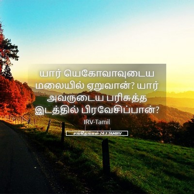 Picture 05 - சங்கீதங்கள் 24:3 TAMIRV - யார் யெகோவாவுடைய - Bible Verse Picture