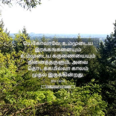 Picture 05 - சங்கீதங்கள் 25:6 TAMIRV - யெகோவாவே, - Bible Verse Picture