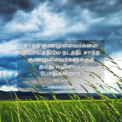 Picture 05 - சங்கீதங்கள் 25:9 TAMIRV - சாந்த - Bible Verse Picture