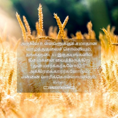 Picture 05 - சங்கீதங்கள் 28:3 TAMIRV - அருகில் - Bible Verse Picture