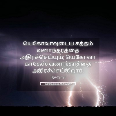 Picture 05 - சங்கீதங்கள் 29:8 TAMIRV - யெகோவாவுடைய - Bible Verse Picture