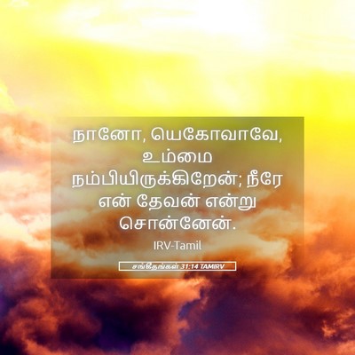 Picture 05 - சங்கீதங்கள் 31:14 TAMIRV - நானோ, யெகோவாவே, - Bible Verse Picture