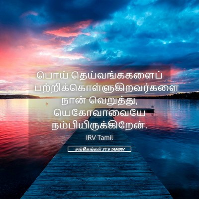 Picture 05 - சங்கீதங்கள் 31:6 TAMIRV - பொய் - Bible Verse Picture