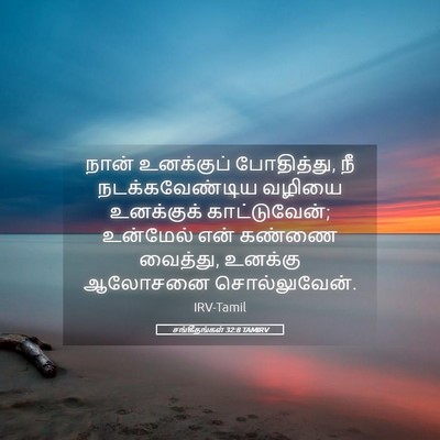 Picture 05 - சங்கீதங்கள் 32:8 TAMIRV - நான் உனக்குப் - Bible Verse Picture