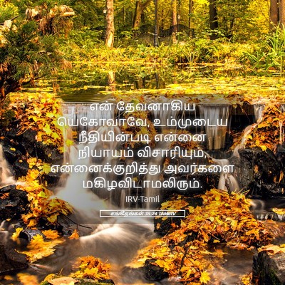 Picture 05 - சங்கீதங்கள் 35:24 TAMIRV - என் தேவனாகிய - Bible Verse Picture
