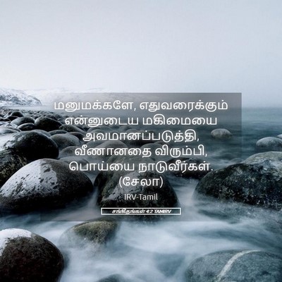 Picture 05 - சங்கீதங்கள் 4:2 TAMIRV - மனுமக்களே, - Bible Verse Picture