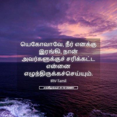 Picture 05 - சங்கீதங்கள் 41:10 TAMIRV - யெகோவாவே, நீர் - Bible Verse Picture