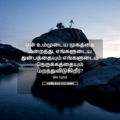 Picture 05 - சங்கீதங்கள் 44:24 TAMIRV - ஏன் உம்முடைய - Bible Verse Picture