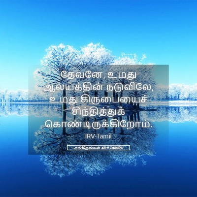 Picture 05 - சங்கீதங்கள் 48:9 TAMIRV - தேவனே, உமது - Bible Verse Picture