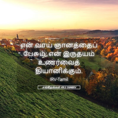 Picture 05 - சங்கீதங்கள் 49:3 TAMIRV - என் வாய் - Bible Verse Picture
