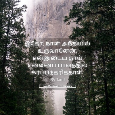 Picture 05 - சங்கீதங்கள் 51:5 TAMIRV - இதோ, நான் - Bible Verse Picture