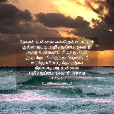 Picture 05 - சங்கீதங்கள் 52:5 TAMIRV - தேவன் உன்னை - Bible Verse Picture