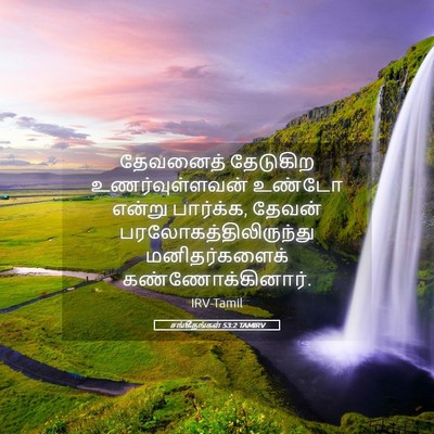 Picture 05 - சங்கீதங்கள் 53:2 TAMIRV - தேவனைத் தேடுகிற - Bible Verse Picture