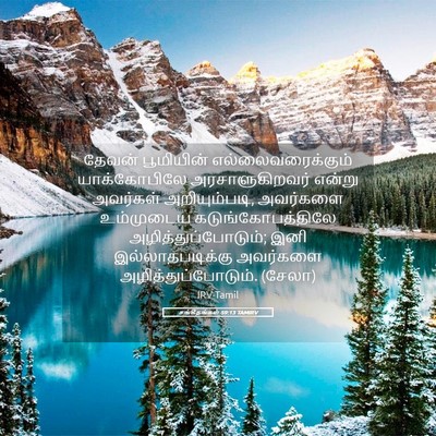 Picture 05 - சங்கீதங்கள் 59:13 TAMIRV - தேவன் பூமியின் - Bible Verse Picture
