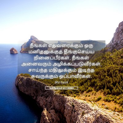 Picture 05 - சங்கீதங்கள் 62:3 TAMIRV - நீங்கள் - Bible Verse Picture
