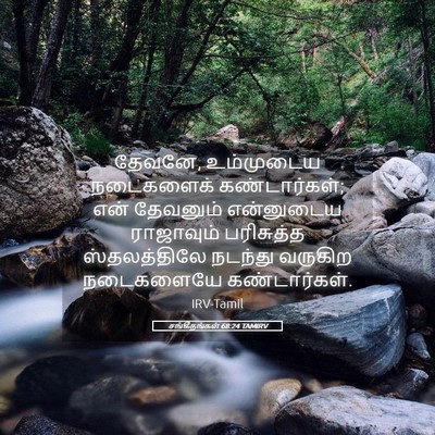 Picture 05 - சங்கீதங்கள் 68:24 TAMIRV - தேவனே, உம்முடைய - Bible Verse Picture
