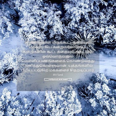 Picture 05 - சங்கீதங்கள் 68:30 TAMIRV - நாணலிலுள்ள - Bible Verse Picture