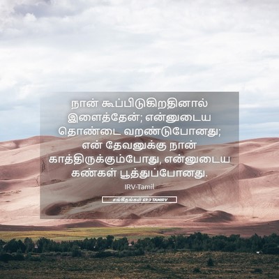 Picture 05 - சங்கீதங்கள் 69:3 TAMIRV - நான் - Bible Verse Picture