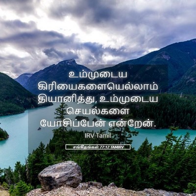 Picture 05 - சங்கீதங்கள் 77:12 TAMIRV - உம்முடைய - Bible Verse Picture