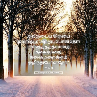 Picture 05 - சங்கீதங்கள் 77:8 TAMIRV - அவருடைய கிருபை - Bible Verse Picture