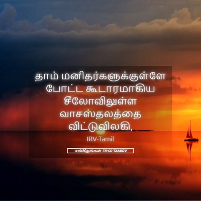 Picture 05 - சங்கீதங்கள் 78:60 TAMIRV - தாம் - Bible Verse Picture