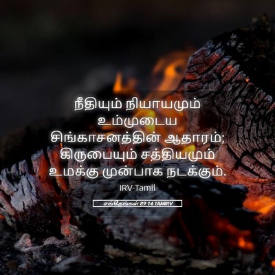 Picture 05 - சங்கீதங்கள் 89:14 TAMIRV - நீதியும் - Bible Verse Picture