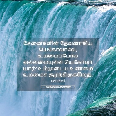 Picture 05 - சங்கீதங்கள் 89:8 TAMIRV - சேனைகளின் - Bible Verse Picture
