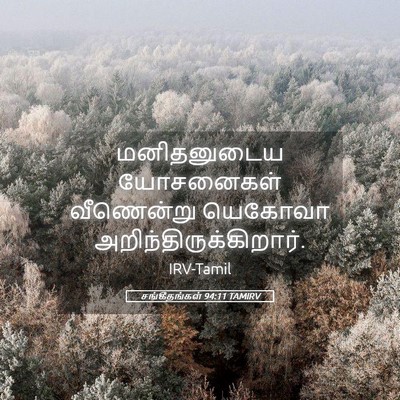 Picture 05 - சங்கீதங்கள் 94:11 TAMIRV - மனிதனுடைய - Bible Verse Picture