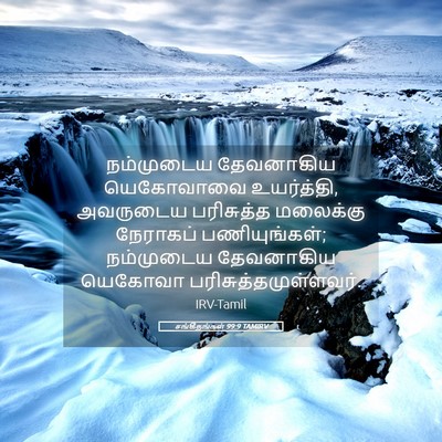 Picture 05 - சங்கீதங்கள் 99:9 TAMIRV - நம்முடைய தேவனாகிய - Bible Verse Picture