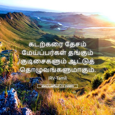 Picture 05 - செப்பனியா 2:6 TAMIRV - கடற்கரை தேசம் - Bible Verse Picture