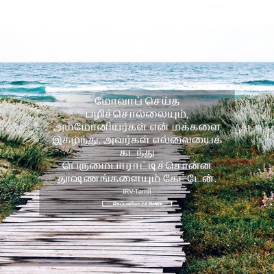 Picture 05 - செப்பனியா 2:8 TAMIRV - மோவாப் செய்த - Bible Verse Picture