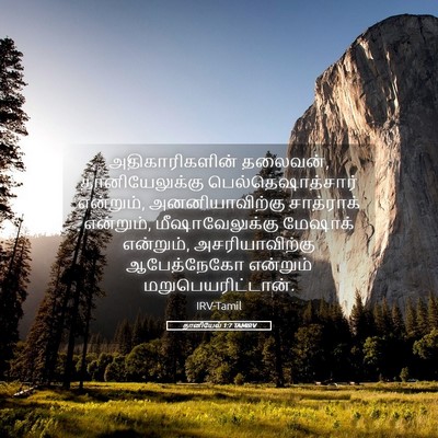 Picture 05 - தானியேல் 1:7 TAMIRV - அதிகாரிகளின் - Bible Verse Picture