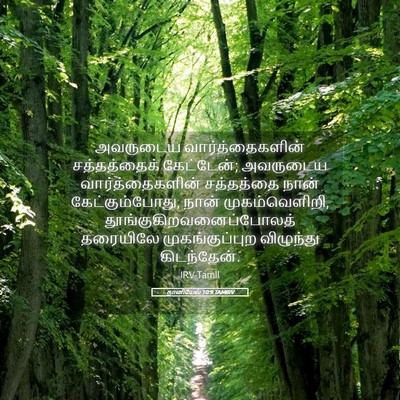 Picture 05 - தானியேல் 10:9 TAMIRV - அவருடைய - Bible Verse Picture