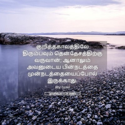 Picture 05 - தானியேல் 11:29 TAMIRV - குறித்தகாலத்திலே - Bible Verse Picture