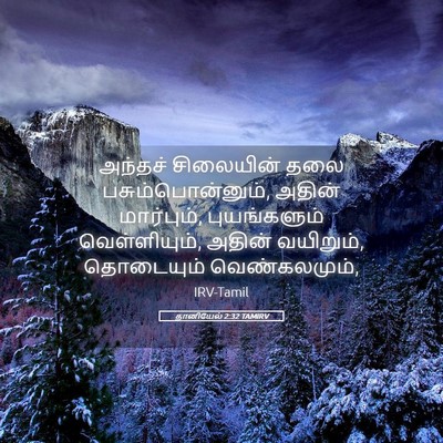 Picture 05 - தானியேல் 2:32 TAMIRV - அந்தச் சிலையின் - Bible Verse Picture