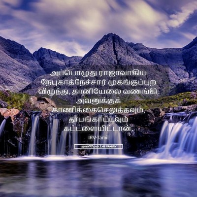 Picture 05 - தானியேல் 2:46 TAMIRV - அப்பொழுது - Bible Verse Picture