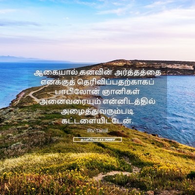 Picture 05 - தானியேல் 4:6 TAMIRV - ஆகையால் கனவின் - Bible Verse Picture