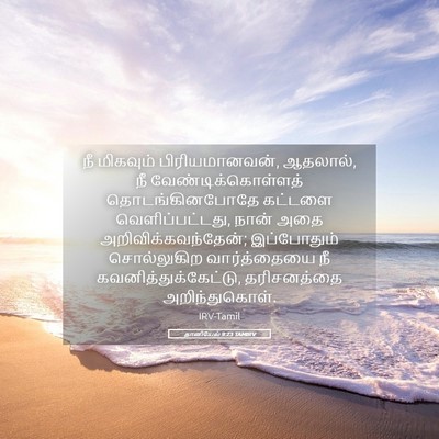 Picture 05 - தானியேல் 9:23 TAMIRV - நீ மிகவும் - Bible Verse Picture