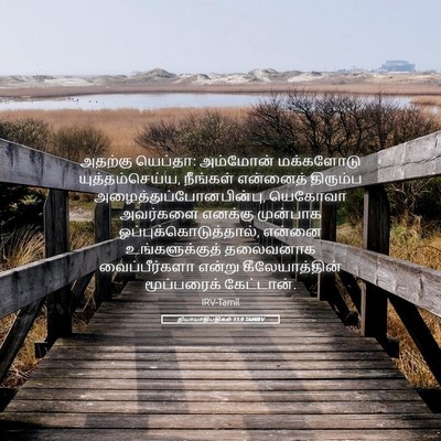 Picture 05 - நியாயாதிபதிகள் 11:9 TAMIRV - அதற்கு யெப்தா: - Bible Verse Picture