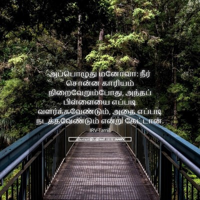 Picture 05 - நியாயாதிபதிகள் 13:12 TAMIRV - அப்பொழுது மனோவா: - Bible Verse Picture